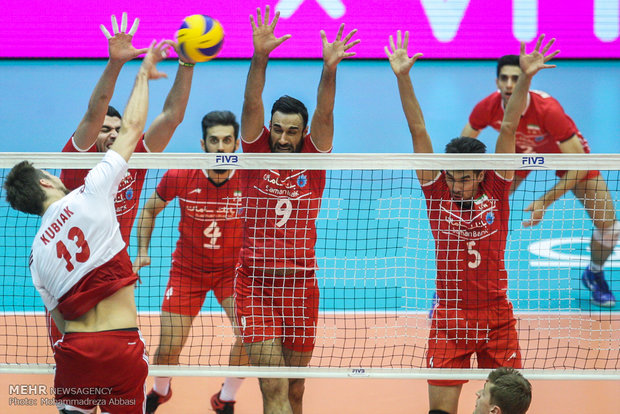 دیدار تیم های ملی والیبال ایران و لهستان