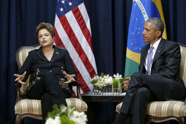 جاسوسی گسترده آمریکا از رهبران سیاسی و اقتصادی برزیل