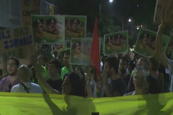 فیلم/ تظاهرات ساکنان سرزمین های اشغالی علیه قرارداد گازی تل آویو