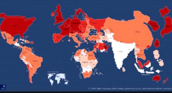 نقشه جهانی اینترنت