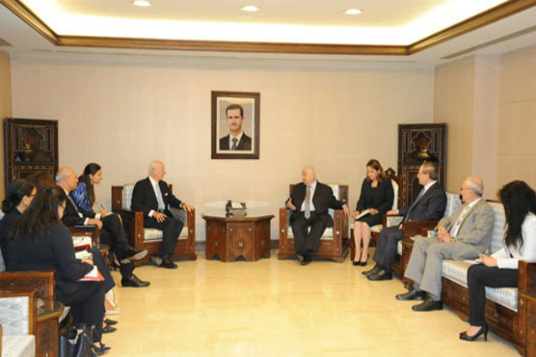 دیدار دی میستورا با وزیر خارجه سوریه