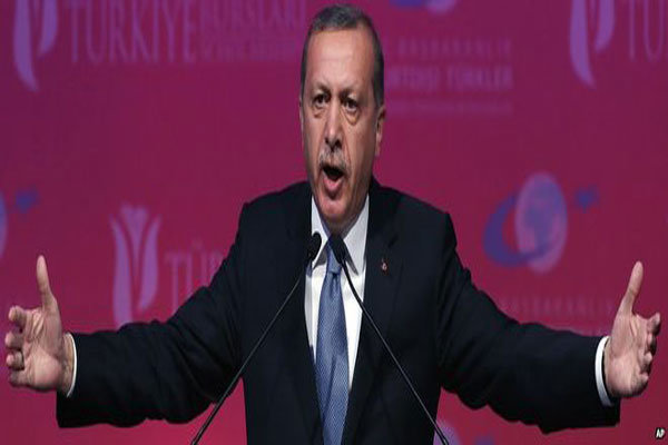 تاکید مجدد اردوغان به ادامه جنگ با پ ک ک