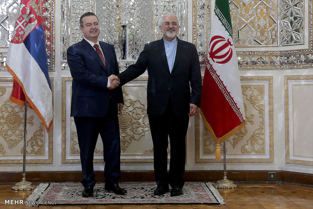 دیدار وزرای امورخارجه ایران و صربستان