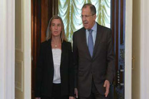 موگرینی و لاوروف برای حل دیپلماتیک بحران سوریه به توافق رسیدند