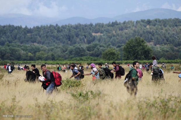 درگیری بین پلیس و مهاجران در مرز مقدونیه‎