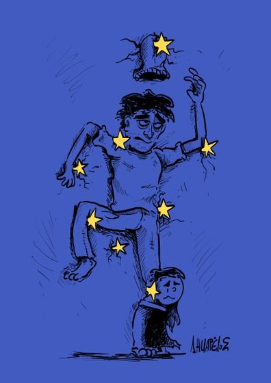 کاریکاتور مهاجرت