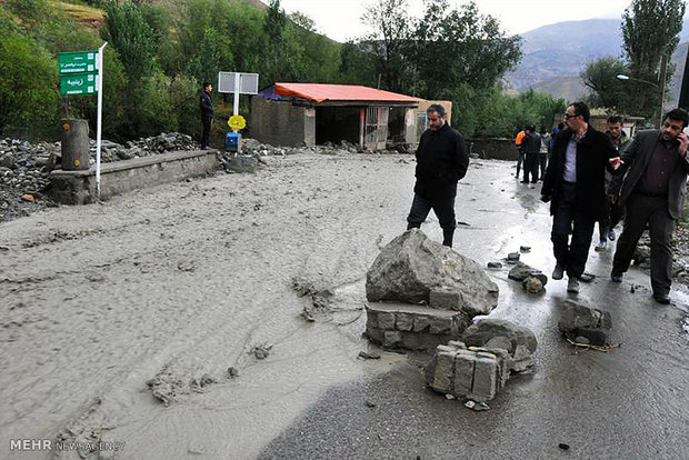 سیل در روستاهای شمالی شاهرود