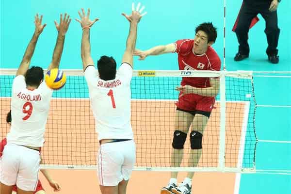 دیدار تیم ملی والیبال ایران ژاپن