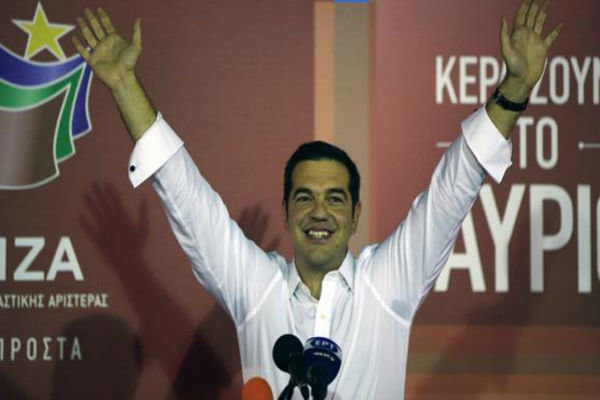 لبخند سیپراس به نتایج نهایی انتخابات یونان