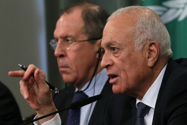 دبیر کل اتحادیه عرب با وزیر امور خارجه روسیه دیدار کرد
