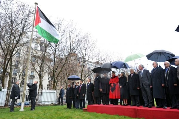پرچم فلسطین در مقر سازمان ملل برافراشته شد