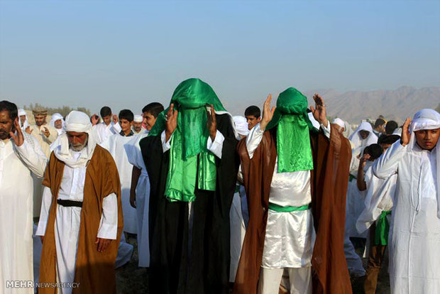 بازسازی نمادین واقعه غدیر خم در لارستان