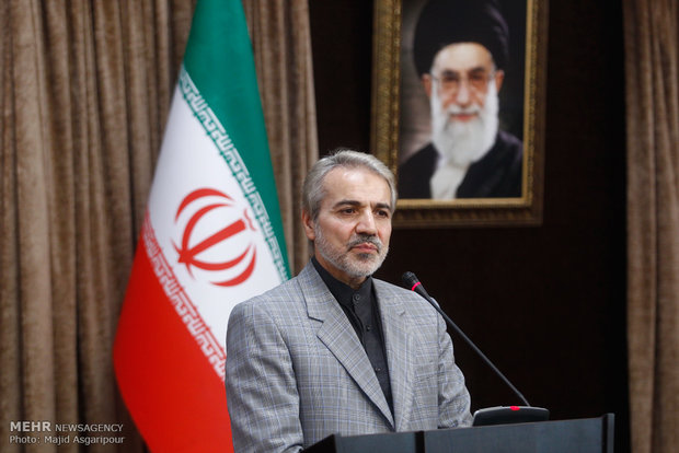 ظریف به بالاتر از ترکیه گفت که یک ایرانی را تهدید نکنید نشست خبری محمدباقر نوبخت سخنگوی دولت