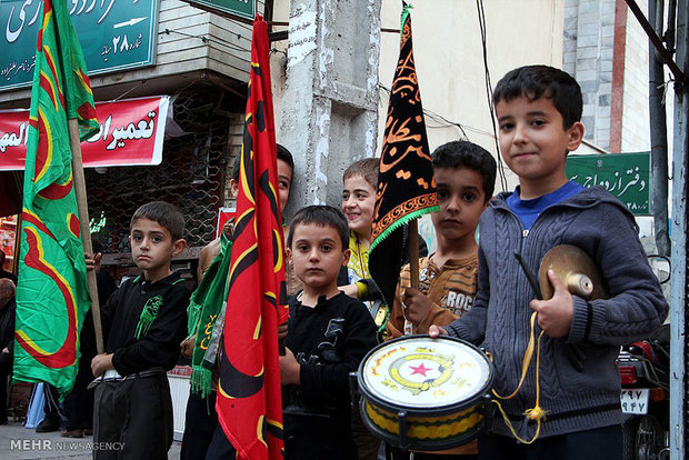 اجتماع عزاداران حسینی در شهرستان میانه