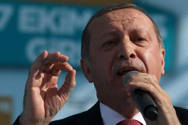 اردوغان از دستگیری یک باند تروریستی در داخل ترکیه خبر داد