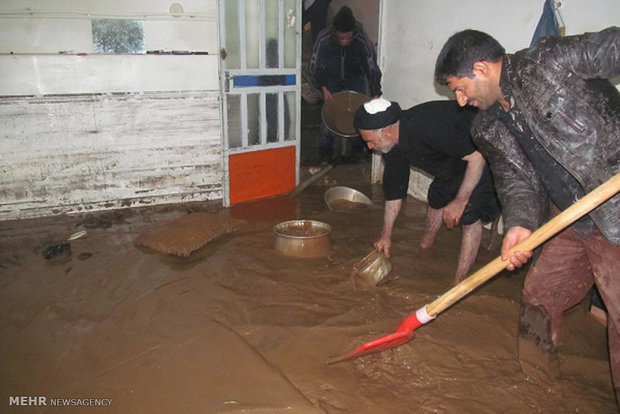 وقوع سیلاب در کوهدشت استان لرستان