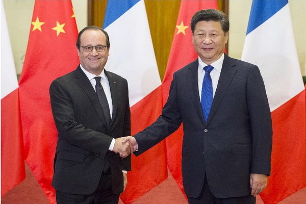 رئیس جمهور فرانسه با همتای چینی خود دیدار کرد