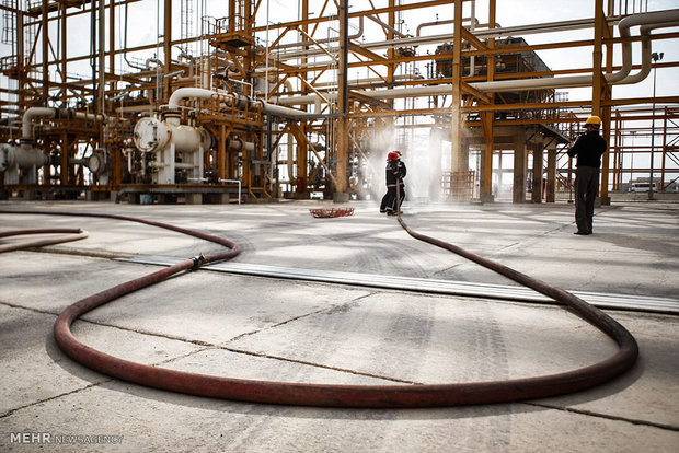 رزمایش مقابله با شرایط اضطراری در پالایشگاه گاز پارسیان
