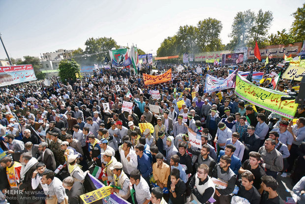 راهپیمایی یوم الله ۱۳ آبان در شیراز