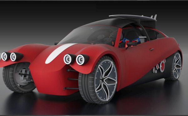 تولید انبوه نخستین خودروی برقی چاپ ۳ بعدی جهان