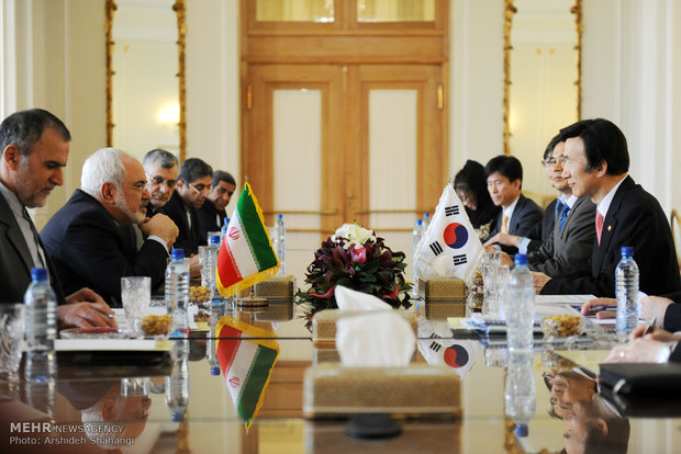 دیدار ظریف و وزیر امور خارجه کره جنوبی