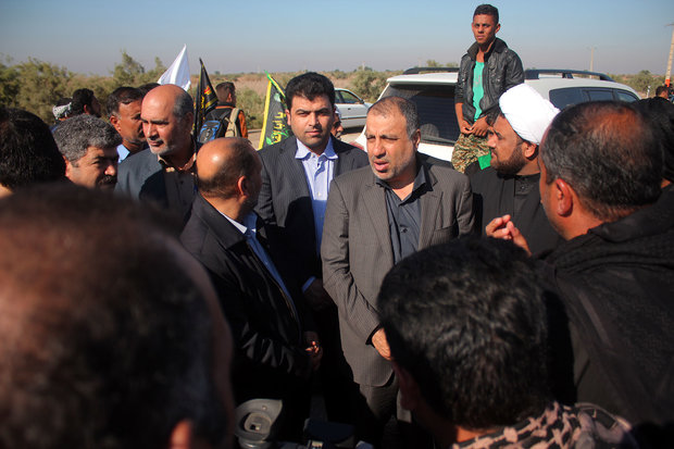بازدید شهردار اهواز از مرز چذابه