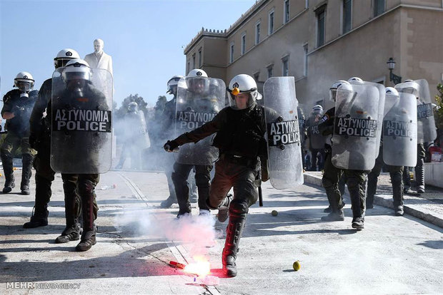 تظاهرات کشاورزان در یونان‎