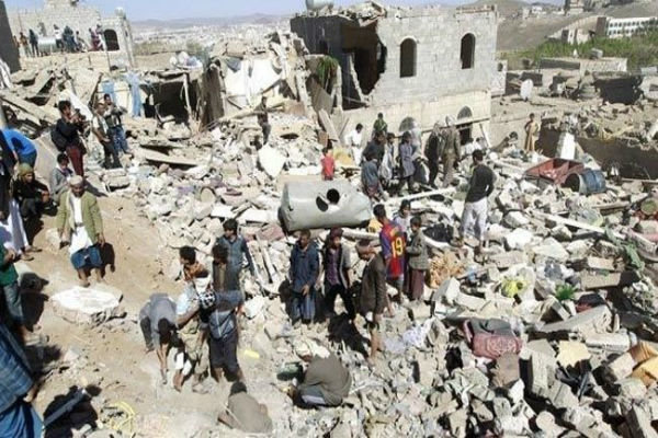 چهار شهید در یورش جنگنده‌های سعودی به مرکز یمن