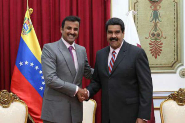 امیر قطر با رئیس جمهوری ونزوئلا دیدار کرد