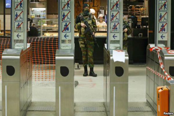 کاهش سطح هشدار در بلژیک و آغاز به کار متروها