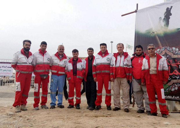 استقرار تیم امدادی اعزامی هلال احمر آذربایجان شرقی در کربلا