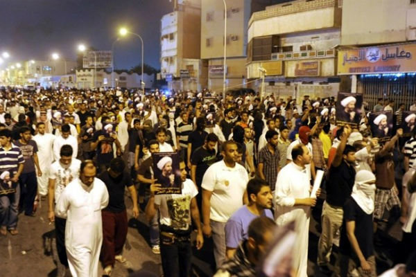 تظاهرات شیعیان عربستان در همبستگی با «شیخ نمر النمر»