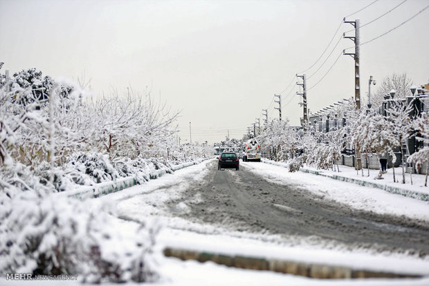 بارش برف در تهران