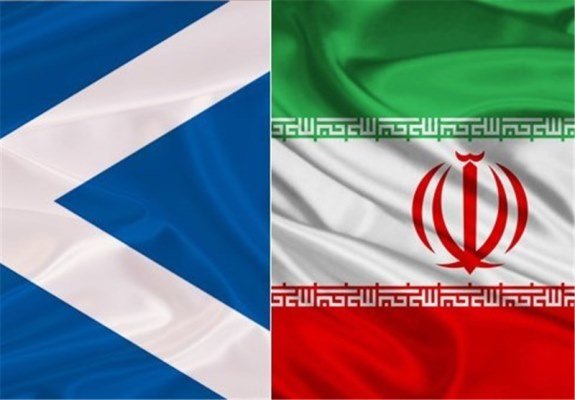 پرچم ایران و اسکاتلند