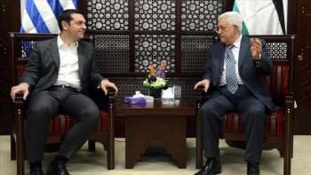دیدار محمود عباس و نخست وزیر یونان