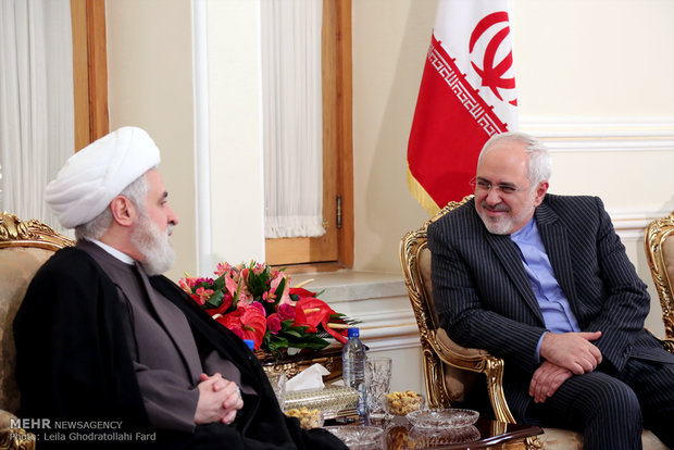 ظریف با جانشین دبیرکل حزب الله لبنان دیدار کرد