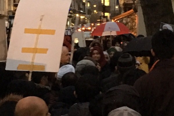تظاهرات در اعتراض به اعدام شیخ نمر در لندن