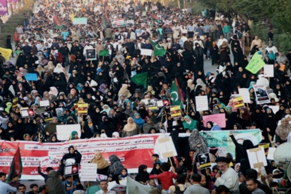 گزارش تصویری تظاهرات مردم پاکستان در اعتراض به اعدام شیخ نمر