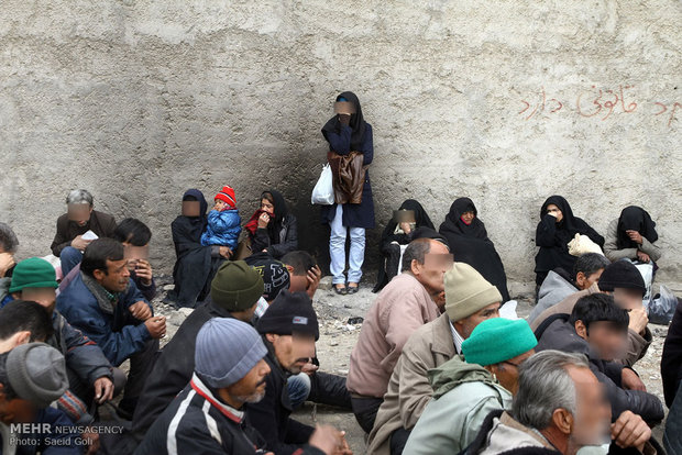 جمع آوری معتادان متجاهر در مشهد