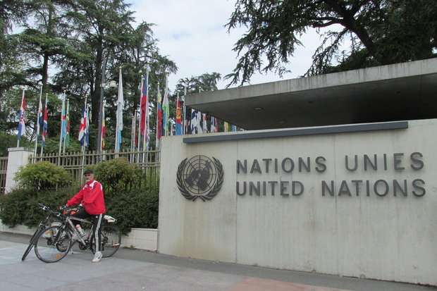 دوچرخه سواران رکاب زدن برای محیط زیست سازمان ملل