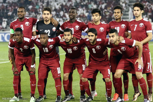 دیدار تیم های فوتبال امید ایران و امید قطر