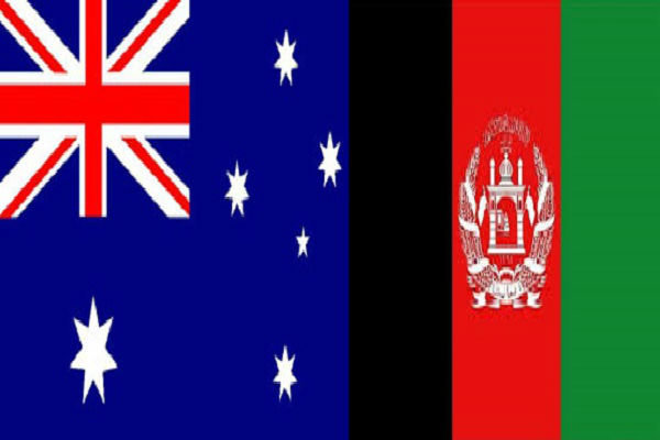 پرچم استرالیا و افغانستان