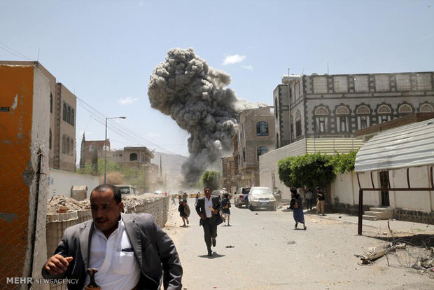 ویرانی های جنگ یمنlrm;