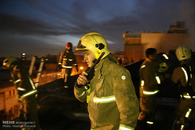 آتش‌سوزی گسترده در کارگاه نجاری