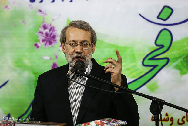 سخنرانی علی لاریجانی رئیس مجلس شورای اسلامی در جمع مردم شهرستان سیرو 