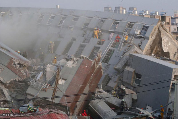 عکس زلزله توریستی تایوان