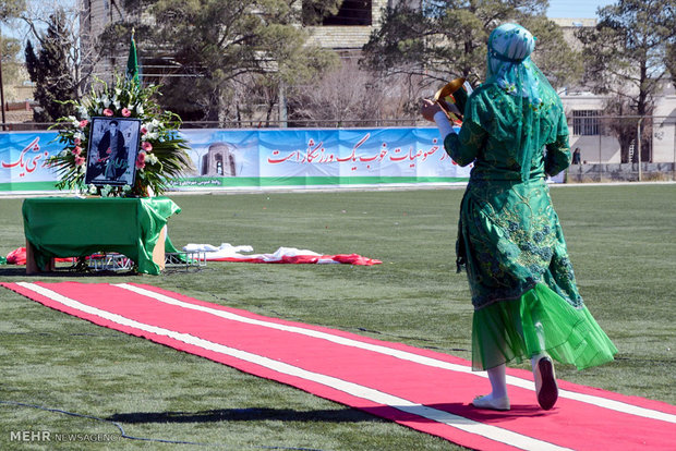 جشن قهرمانی لیگ برتر فوتبال بانوان در سیرجان