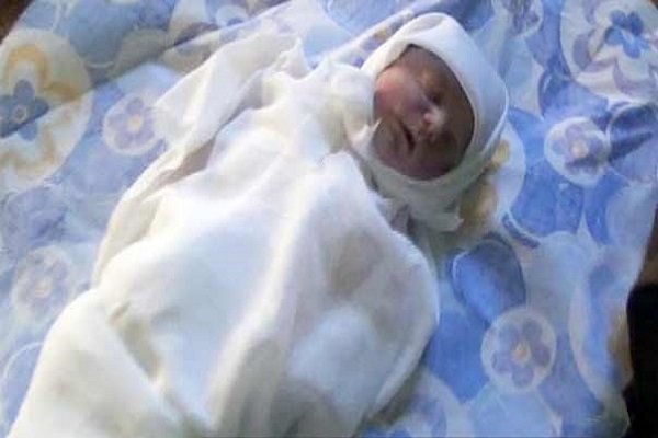نوزاد در الفوعه سوریه