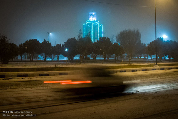 بارش برف در شاهرود