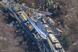 تصادف دو قطار در آلمان‎